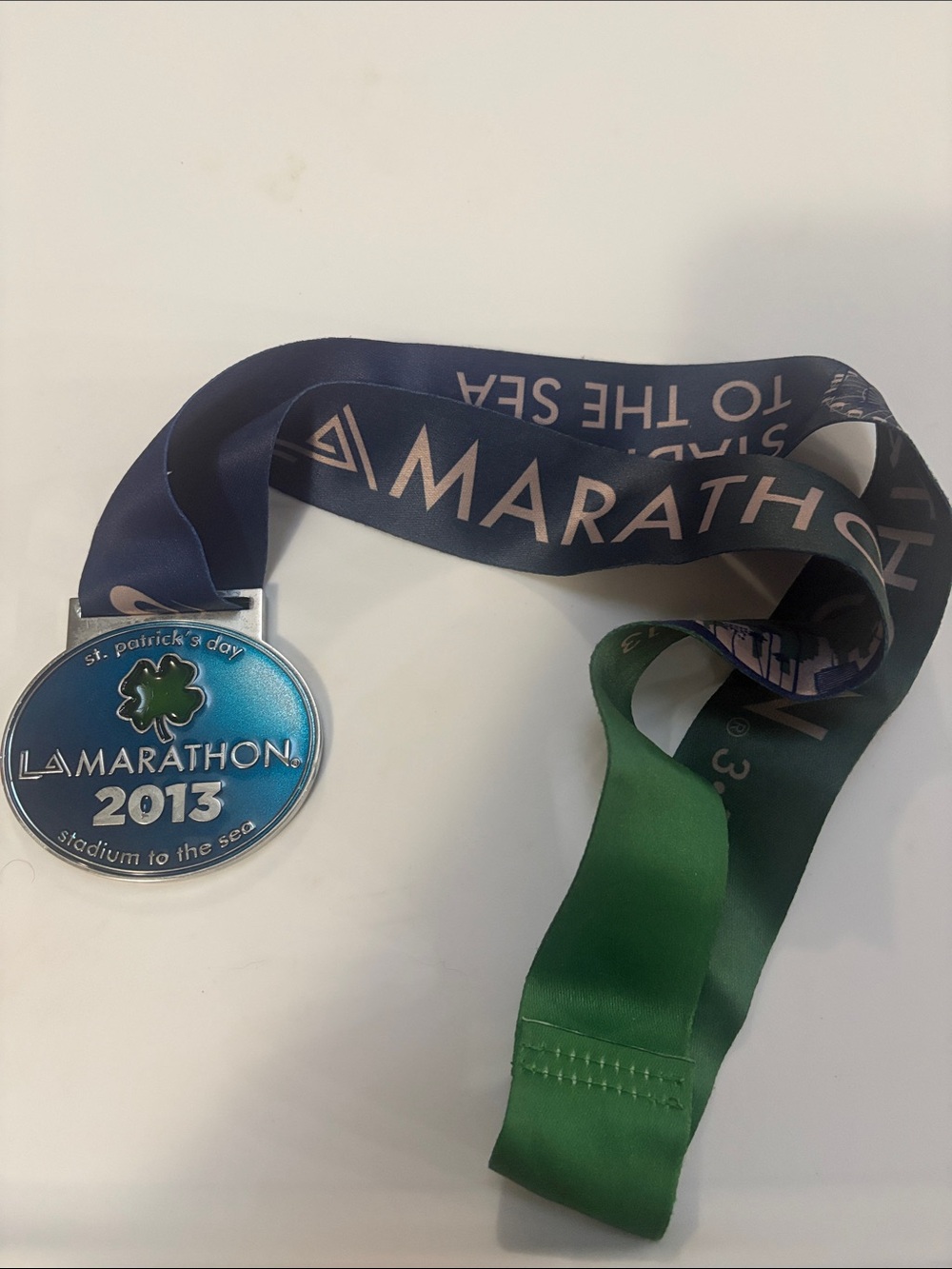2013 Medal with Blue & Green Ribbon